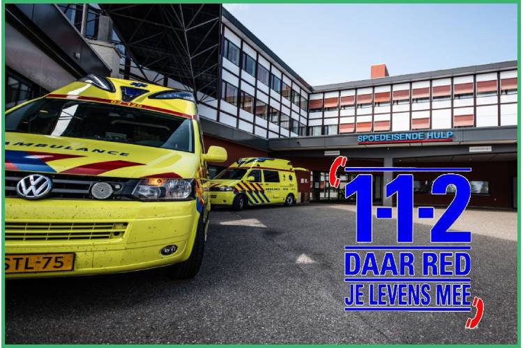 Emergency room with ambulance